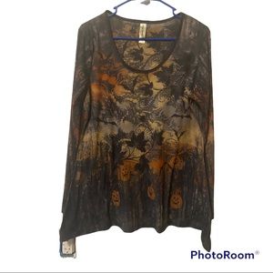 Women’s Halloween/Fall Theme Long sleeve SZ XL